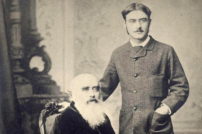 Rudyard Kipling and his father