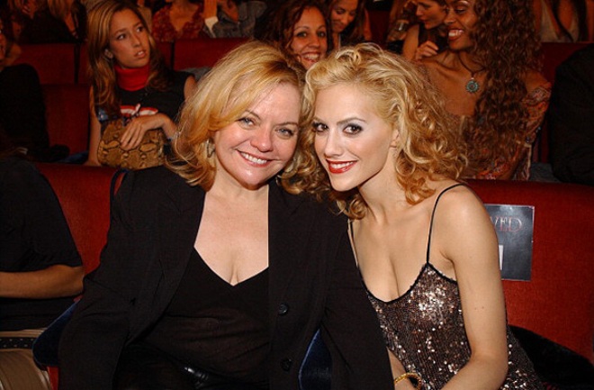 Brittany Murphy with her mother