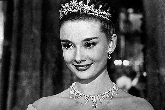 Audrey Hepburn in the movie Roman Holiday
