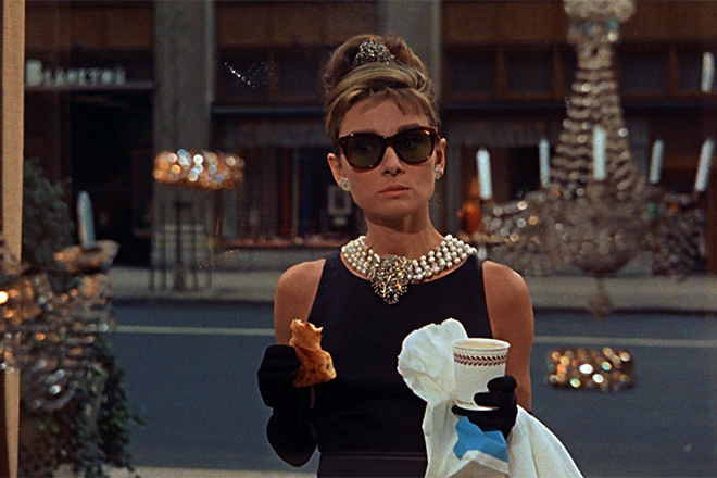 Audrey Hepburn in the movie Breakfast at Tiffany’s
