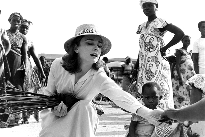 Audrey Hepburn was involved in social work