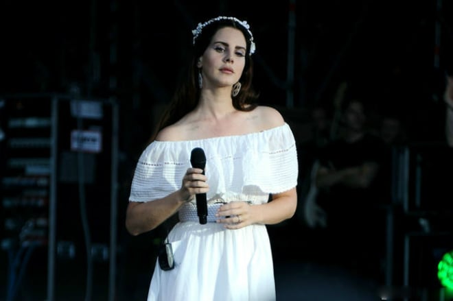 Lana Del Rey on the stage