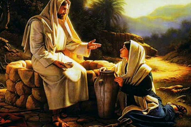 Mary Magdalene and Jesus Christ meet