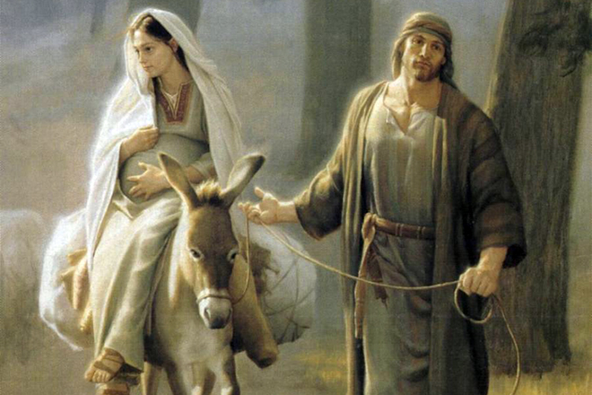 Virgin Mary and Joseph