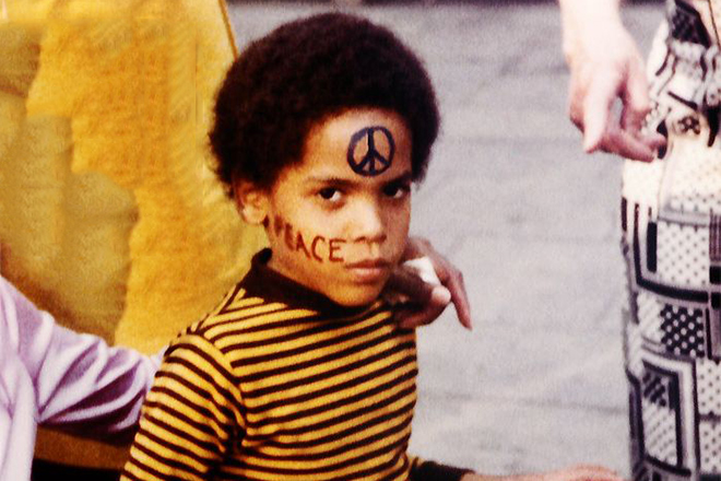 Lenny Kravitz in his childhood