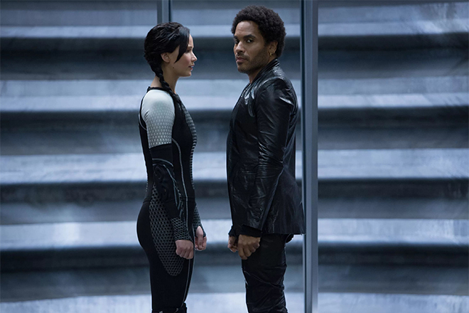 Lenny Kravitz in the movie The Hunger Games