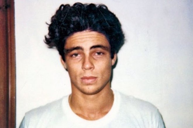 Benicio Del Toro in his youth