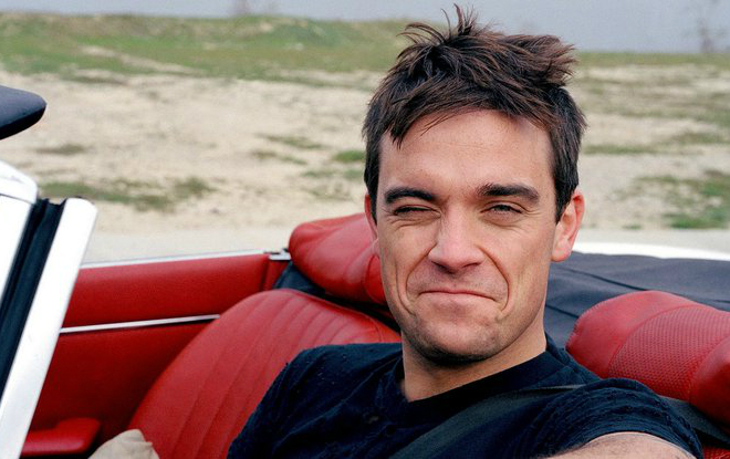 The British star Robbie Williams