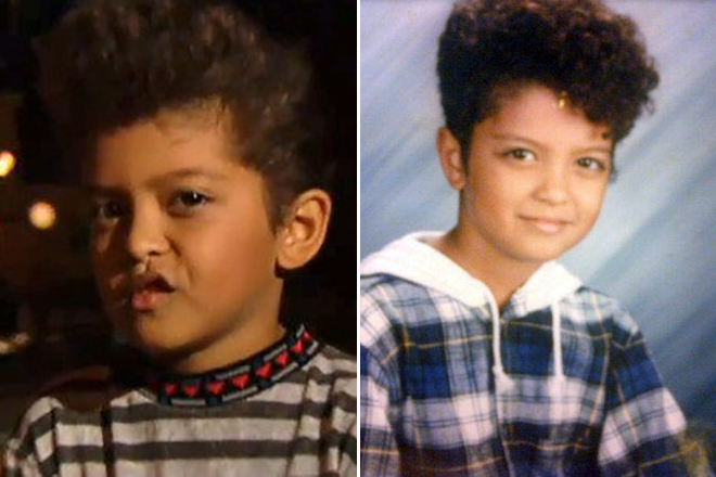 Bruno Mars in his childhood