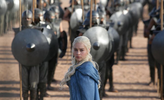 Emilia Clarke in the series Game of Thrones