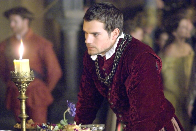 Henry Cavill in the series The Tudors