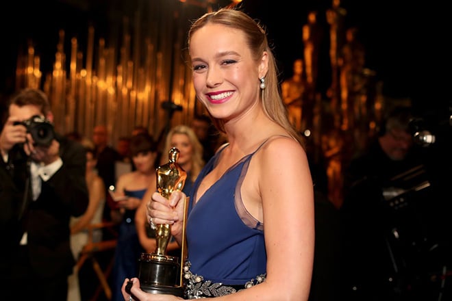 Brie Larson at the Academy Award ceremony