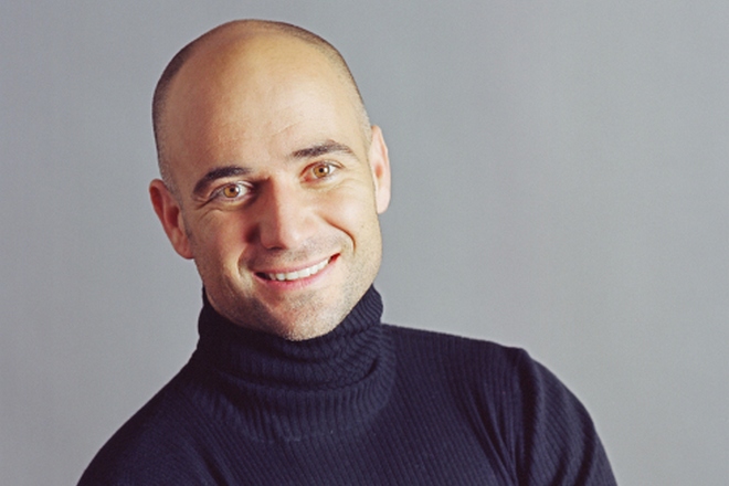 The tennis player Andre Agassi