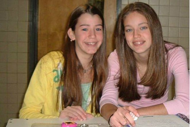 Young Emily DiDonato (right)