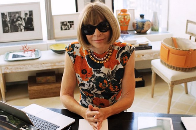 Anna Wintour is the editor-in-chief of Vogue magazine