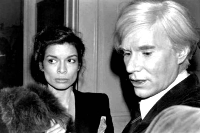 Bianca Jagger and Andy Warhol
