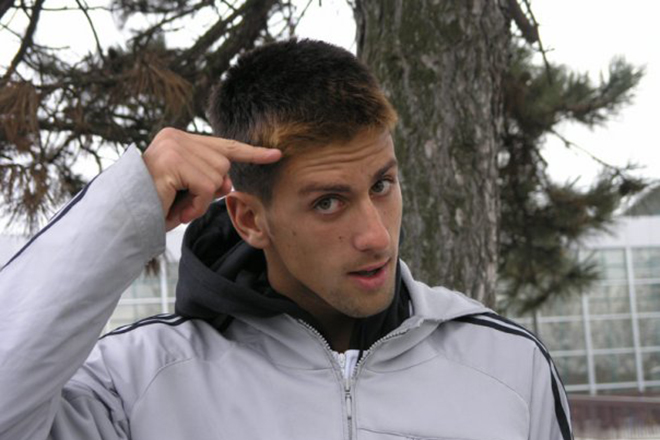 Young Novak Djokovic
