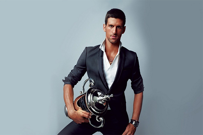 The tennis player Novak Djokovic