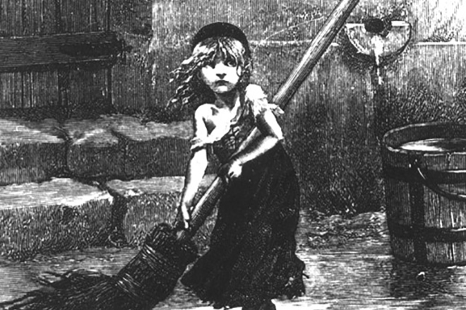 Cosette. The illustration for Victor Hugo’s Les Misérables