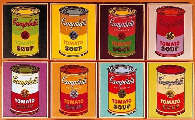 Andy Warhol's pictures of "cans" period