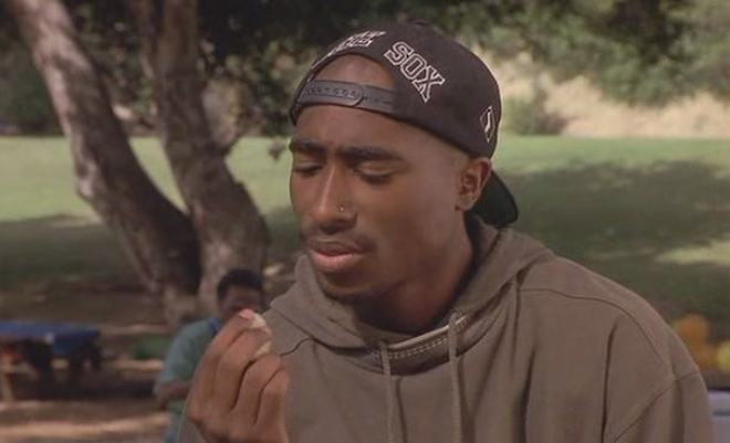 Tupac Shakur in the movie Poetic Justice