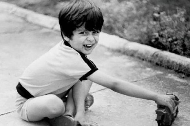 Shahid Kapoor in his childhood