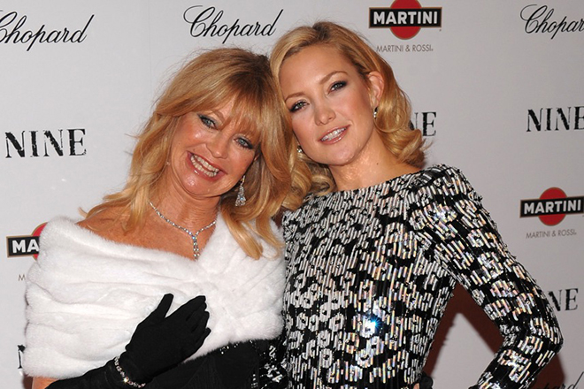 Goldie Hawn with her daughter Kate Hudson