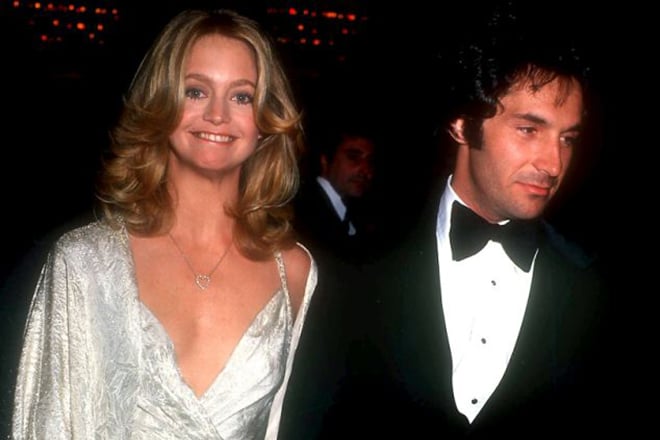 Goldie Hawn with her second husband
