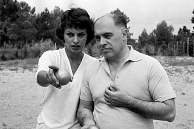 Sophia Loren with her husband, Carlo Ponti