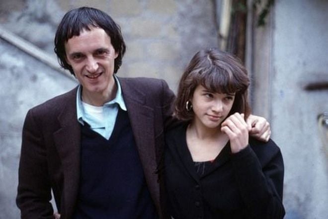 Young Asia Argento and her father Dario Argento