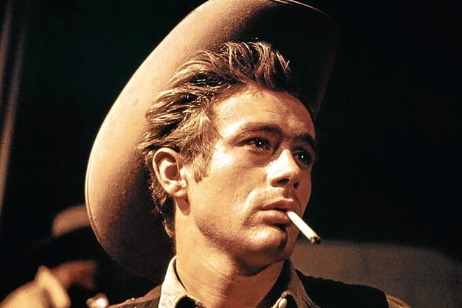 James Dean in the picture Giant