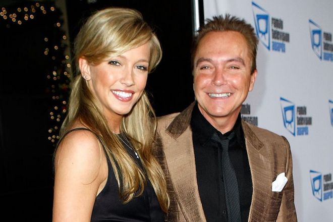 Katie Cassidy and her father, David Cassidy