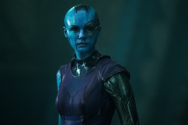 Karen Gillan in the movie Guardians of the Galaxy