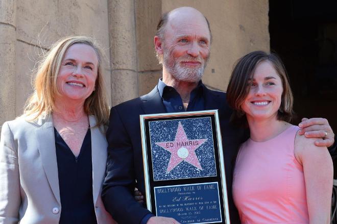 Ed Harris with his family