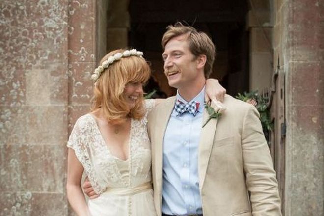 Kelly Reilly and her husband Kyle Baugher