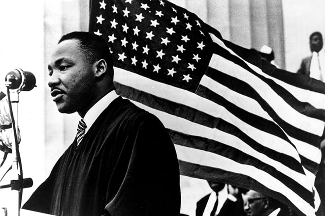 Martin Luther King defended human rights