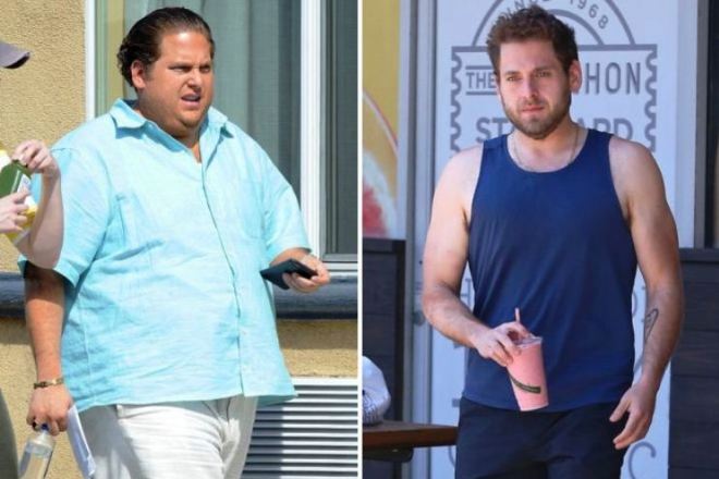 Jonah Hill before and after losing weight