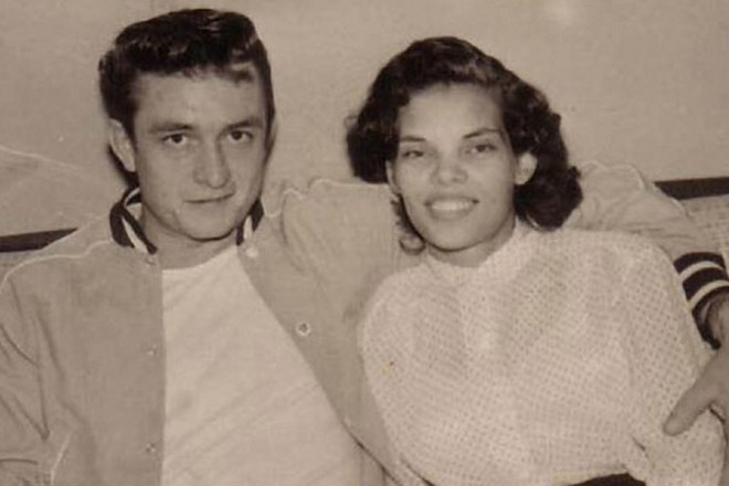 Johnny Cash and Vivian Liberto