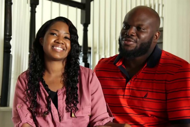 Derrick Lewis and his wife April
