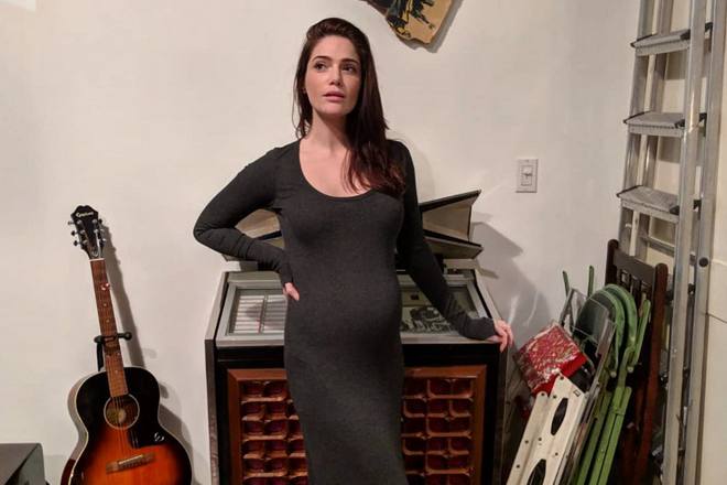 Pregnant Janet Montgomery in 2018