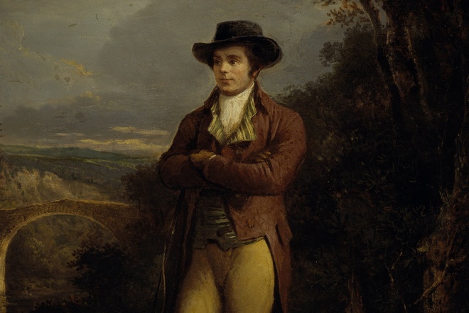 The portrait of Robert Burns