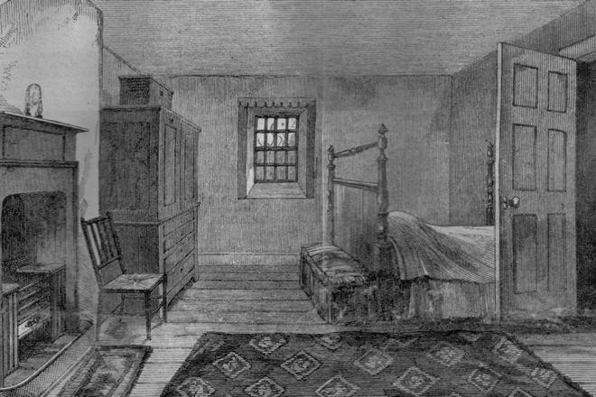 The room where Robert Burns died