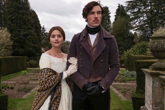 Jenna Coleman and Tom Hughes in the series Victoria