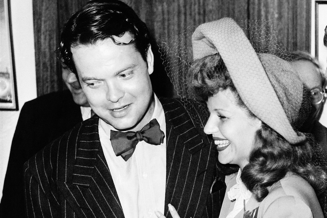 Rita Hayworth and her second spouse Orson Welles
