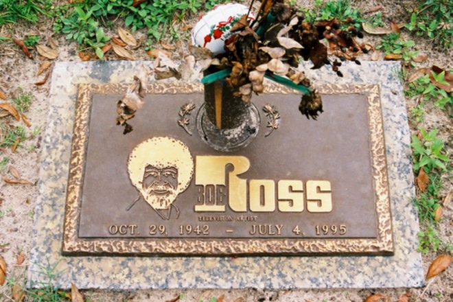Bob Ross' gravestone