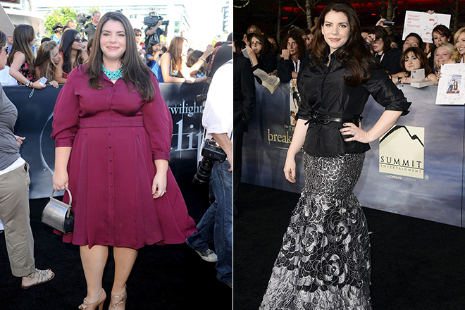 Stephenie Meyer before and after she lost weight
