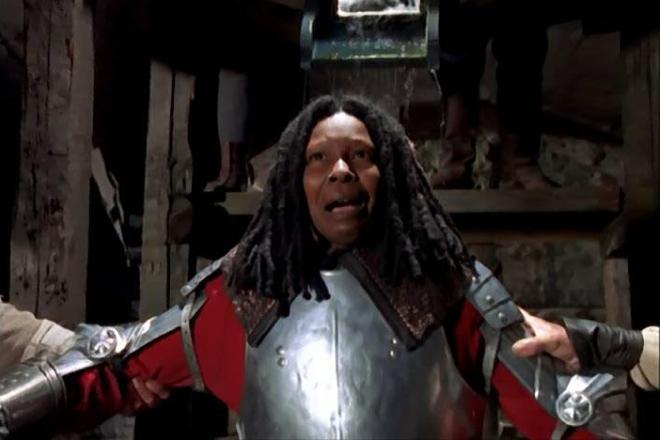 Whoopi Goldberg in the movie A Knight in Camelot