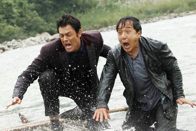 Johnny Knoxville and Jackie Chan in Skiptrace
