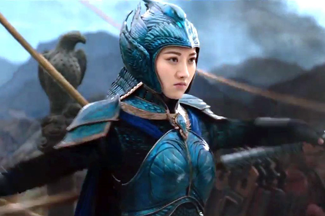 Jing Tian in the film The Great Wall