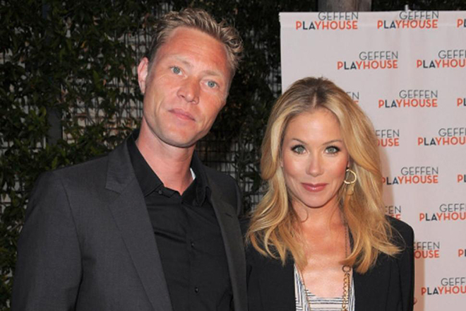 Christina Applegate with her husband, Martyn LeNoble